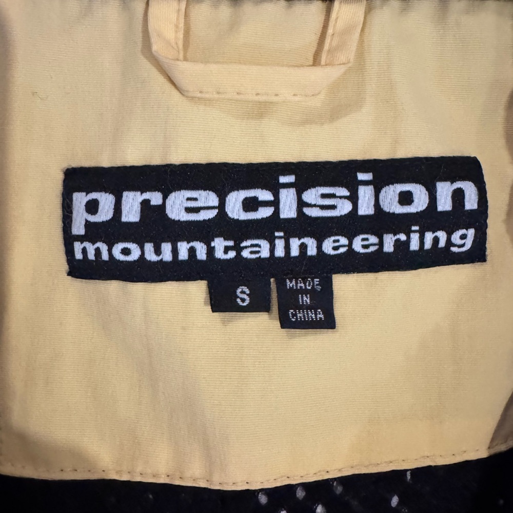 Vintage Precision Mountaineering Ski Jacket Yellow Colorblock Snowboard Small - Picture 2 of 9